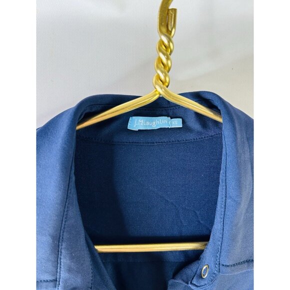 J. McLaughlin Catalina Cloth Button Front Roll Sleeve Shirt Dress - Picture 5 of 7